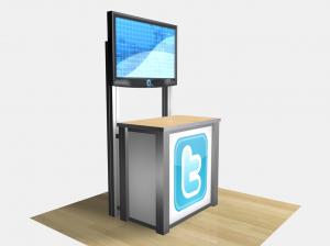 REOPE-1232 / Rectangular Counter Kiosk