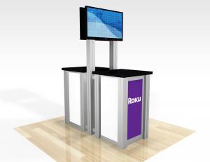 REOPE-1257 / Double-Sided Pedestal Kiosk